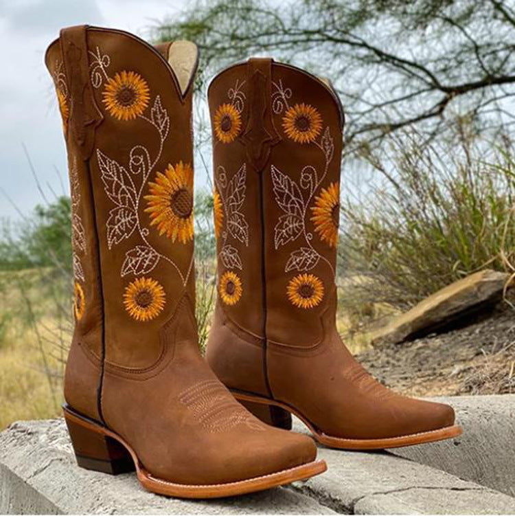 Rebel Heart Sunflower Cowgirl Boots – Thalita