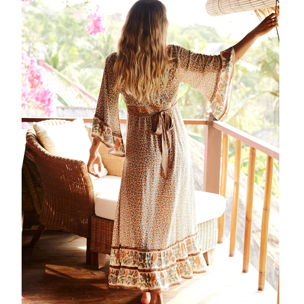 Sunkissed Wanderer | Flowy Maxi Dress