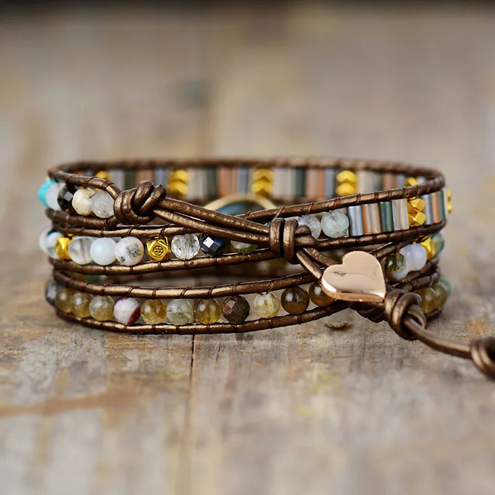 Ethnic Love | Labradonit Armband - Thalita