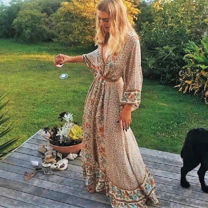 Sunkissed Wanderer | Flowy Maxi Dress