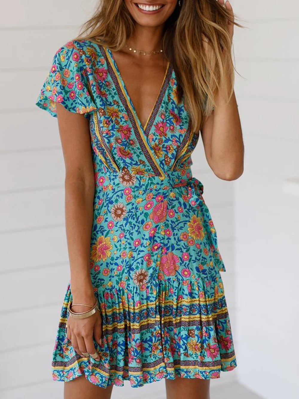 isabella floral mini dress Isabella
