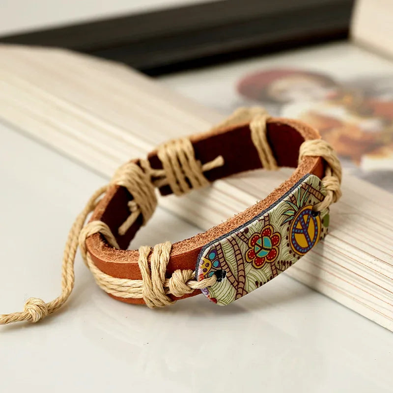 Boho Soul | Retro Läderarmband