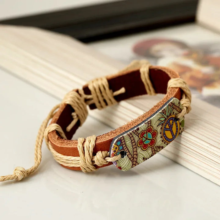 Boho Soul | Retro Läderarmband