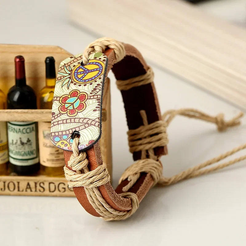 Boho Soul | Retro Läderarmband