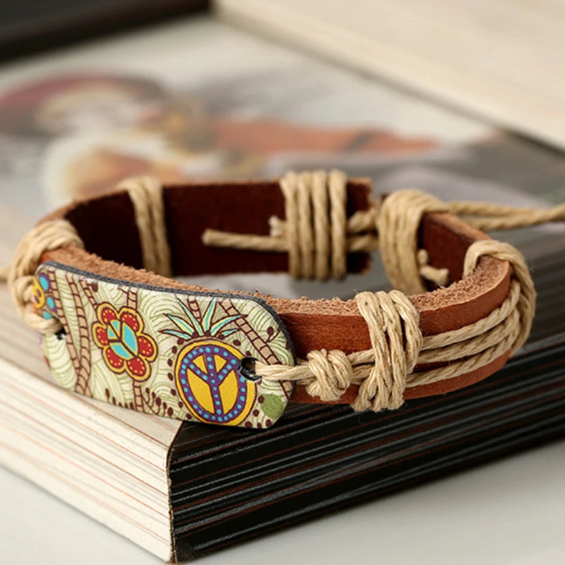 Boho Soul | Retro Läderarmband