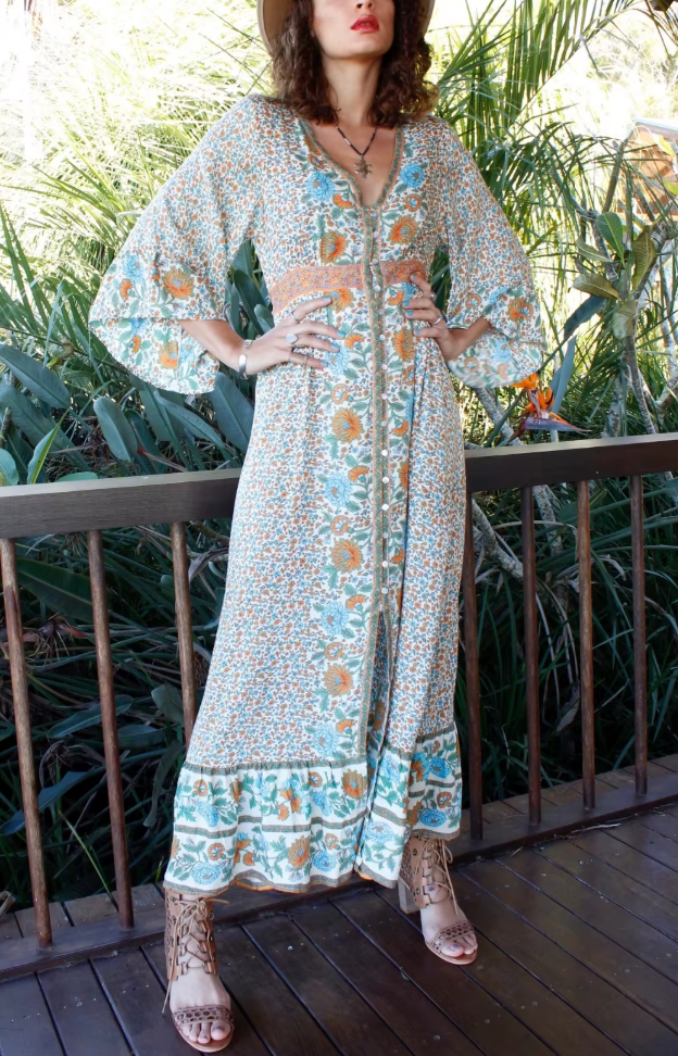 Sunkissed Wanderer | Flowy Maxi Dress