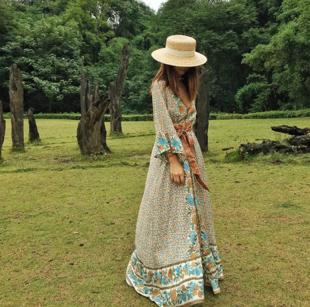Sunkissed Wanderer | Flowy Maxi Dress