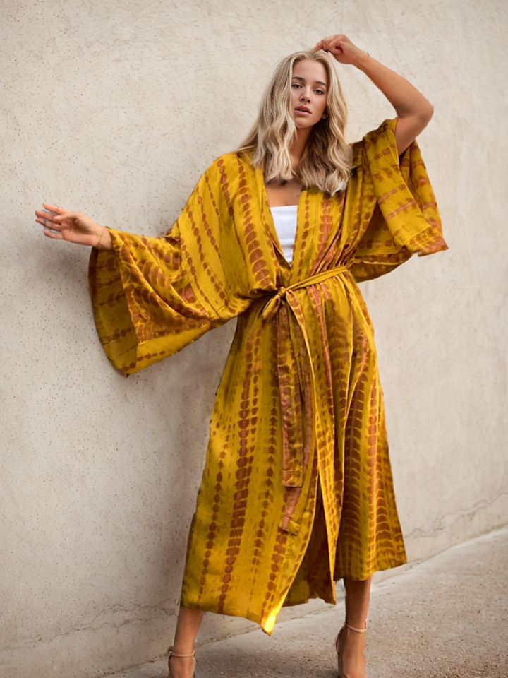 Alani | Flödande Batik Kimono 