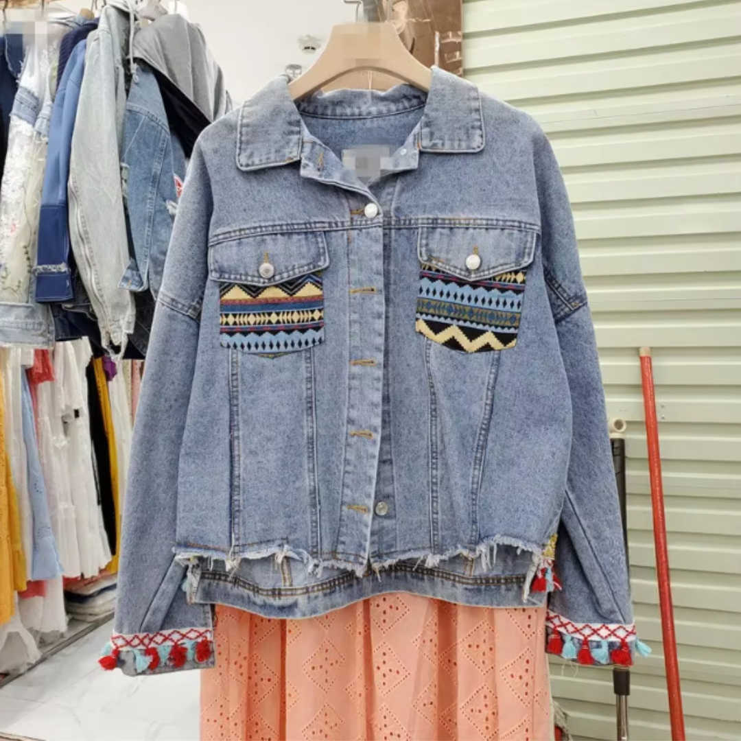 Mariposa | The Boho Embroidered Denim Jacket