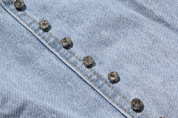 Diamond Heart | Open Back Jeansjacka