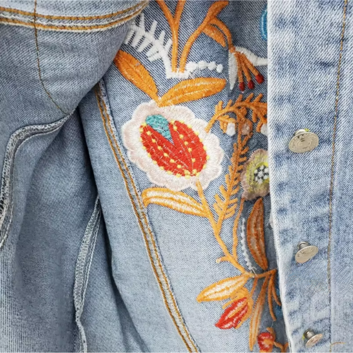 Mariposa | The Boho Embroidered Denim Jacket