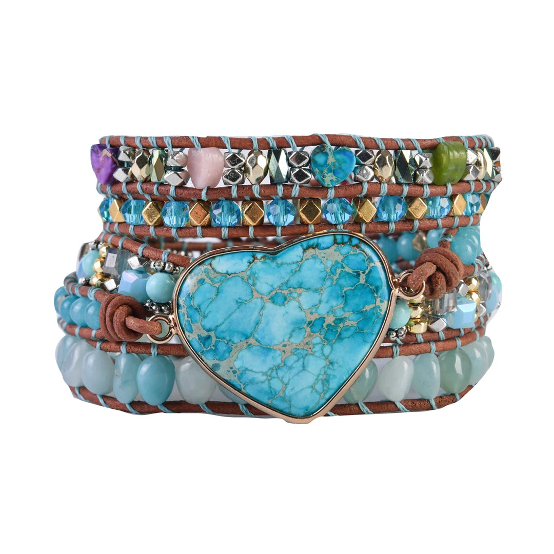 Luna Heart Bracelet | Bohemian Stone Jewelry