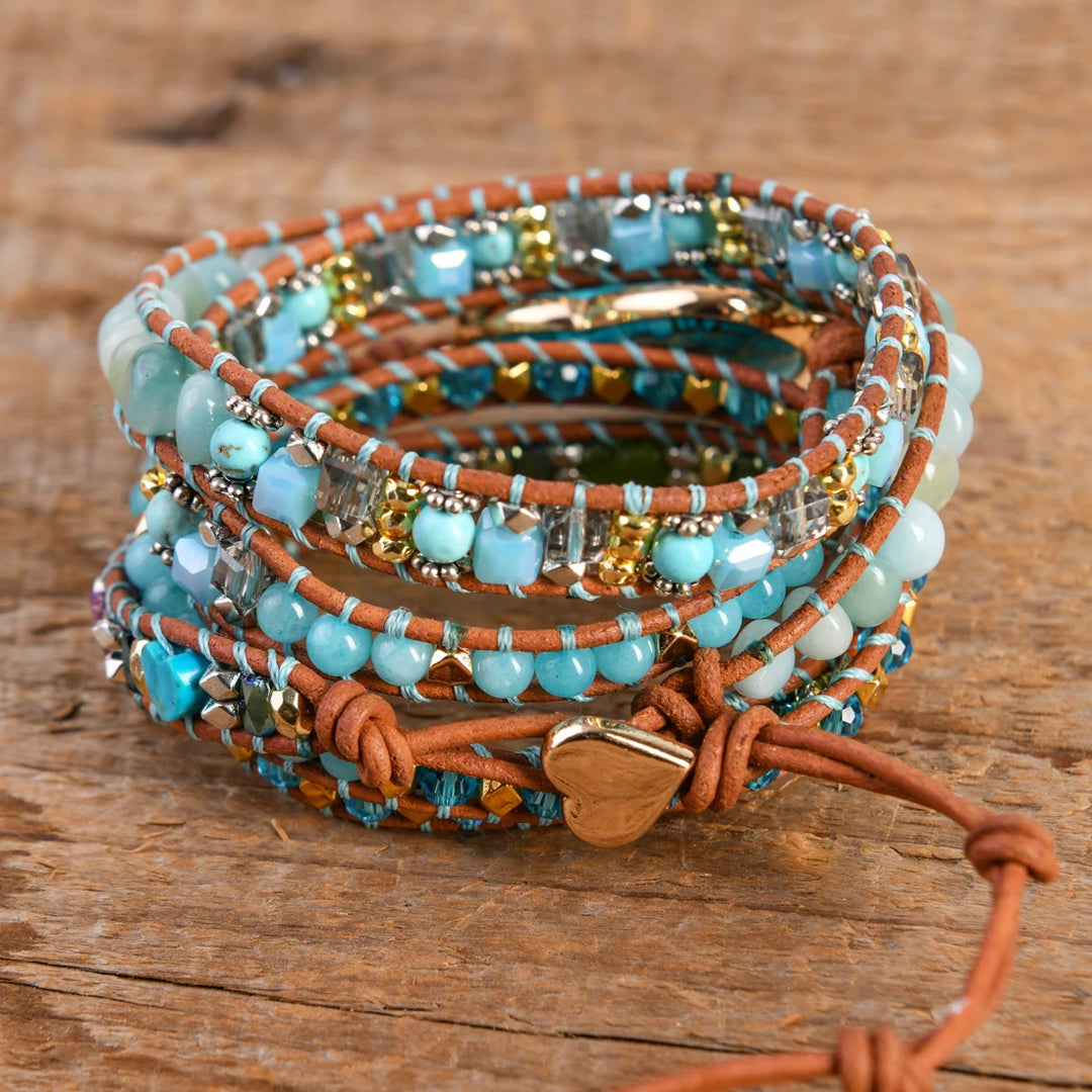 Luna Heart Bracelet | Bohemian Stone Jewelry