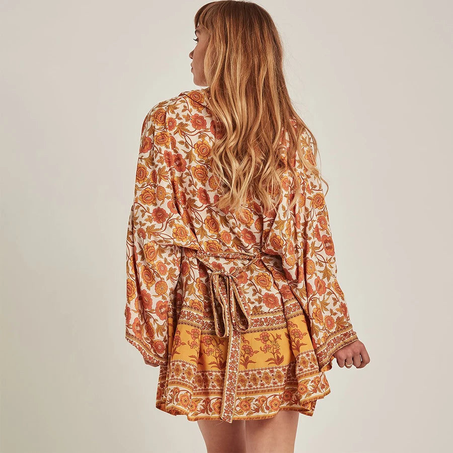 Gyllene Blomma  | Kimono