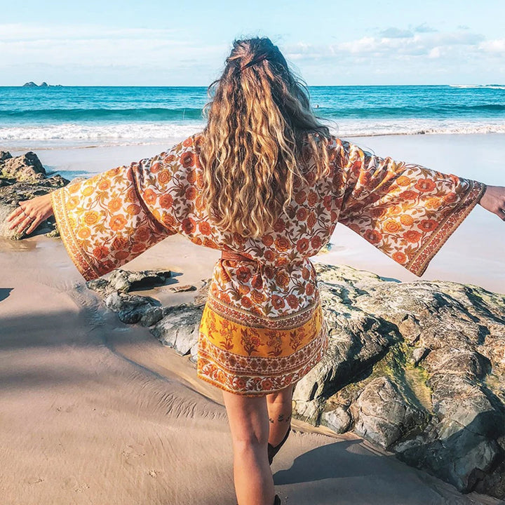 Gyllene Blomma  | Kimono