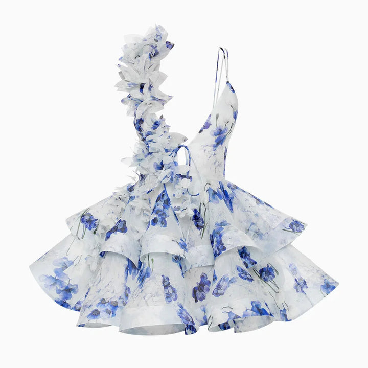 Petal Dancer | 3D Blommig Boho Miniklänning