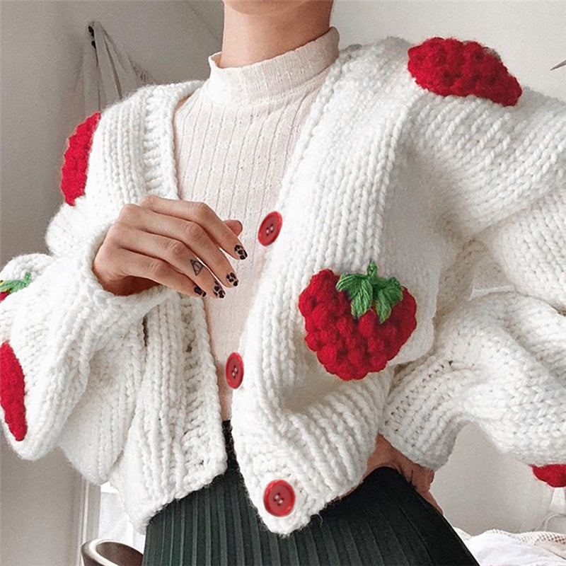 Strawberry Daydream | Cute Vintage Sweater