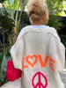 Liebe & Frieden | Strickjacke