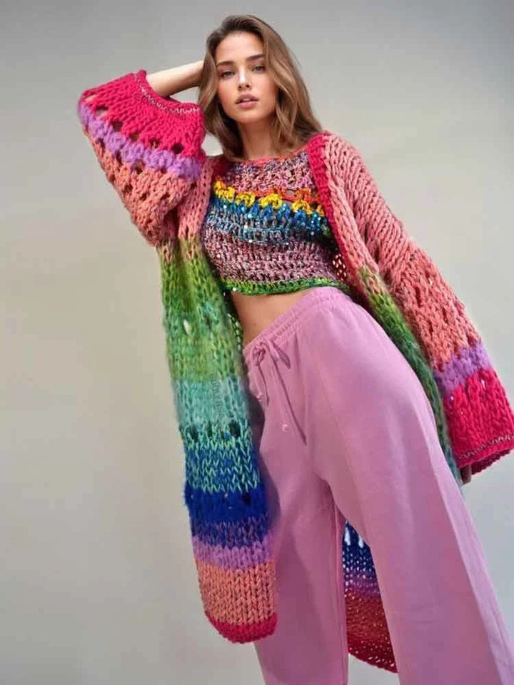Luna | Boho Rainbow Kimono