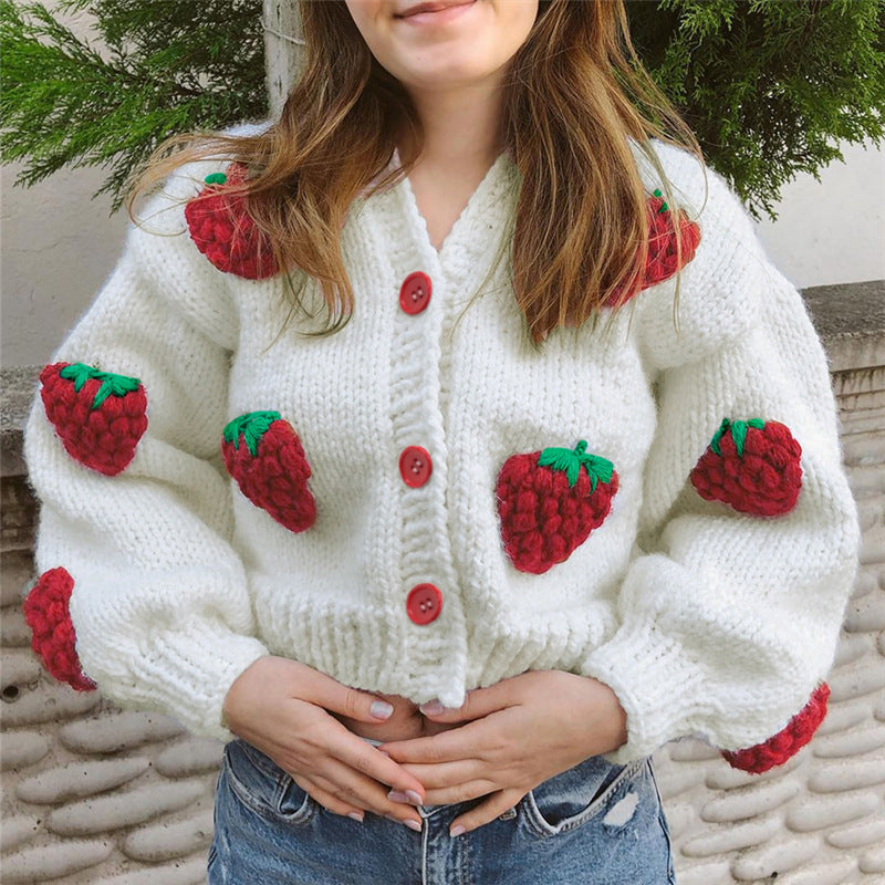 Strawberry Daydream | Cute Vintage Sweater