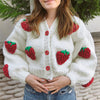 Strawberry Daydream | Söt Vintage Sweater