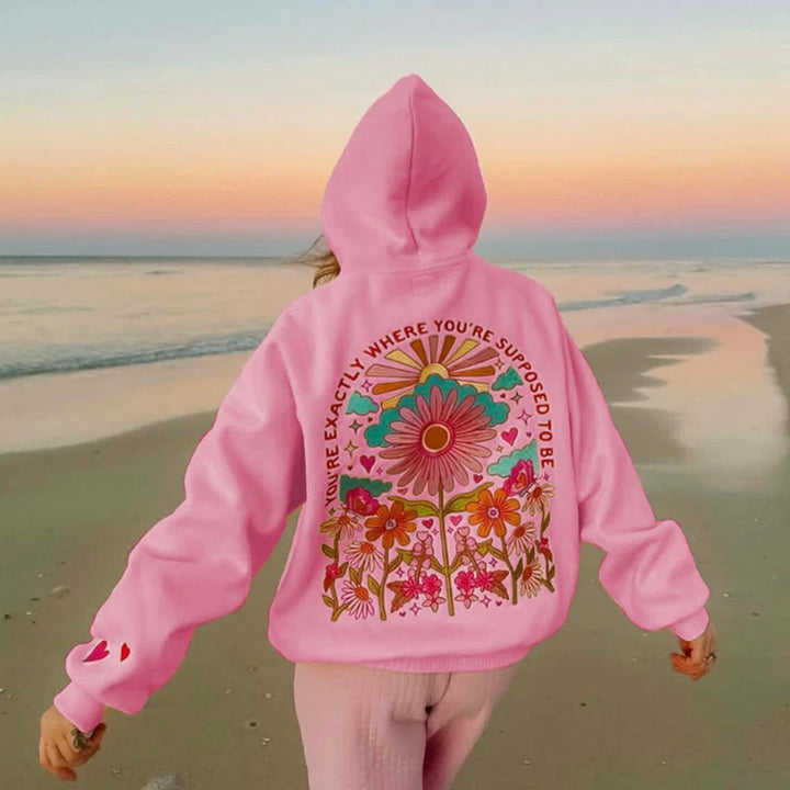 Amara | Embroidered Bloom Hoodie