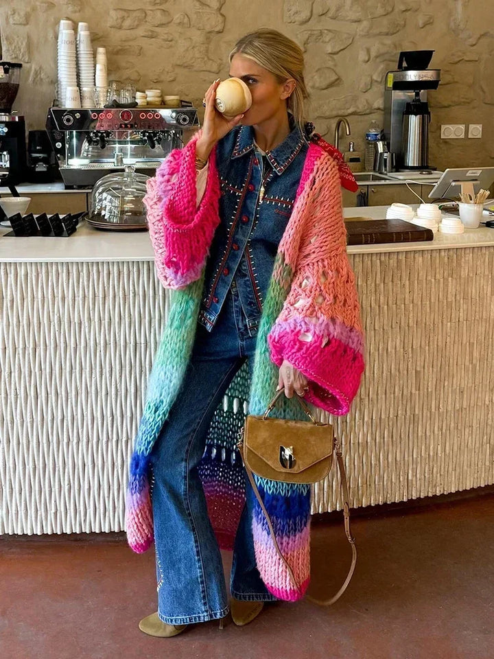 Luna | Boho Rainbow Kimono