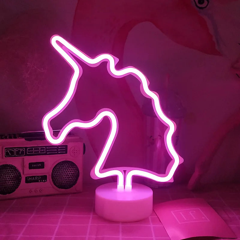 Glowy Unicorn | Neonskylt - Thalita