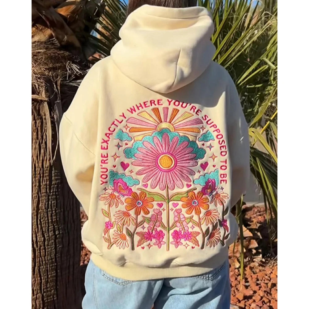 Amara | Embroidered Bloom Hoodie