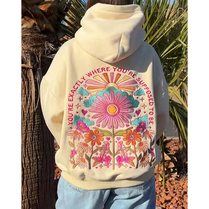Amara | Embroidered Bloom Hoodie
