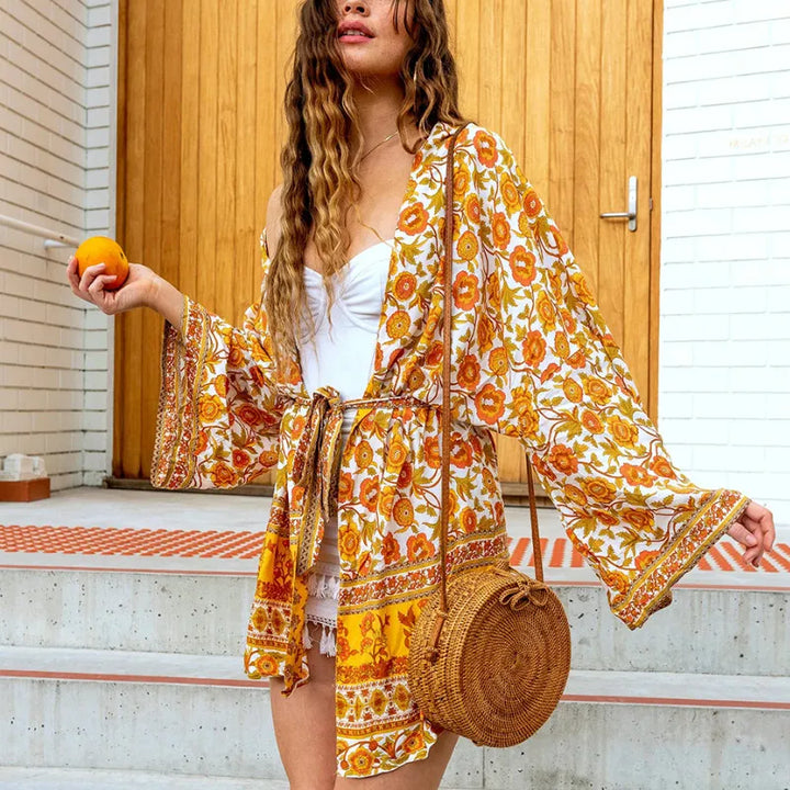 Gyllene Blomma  | Kimono