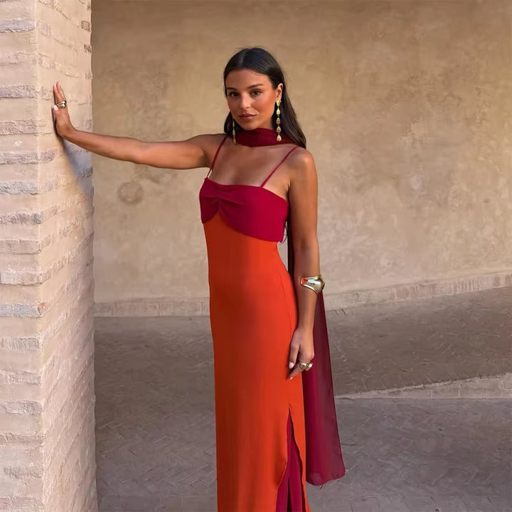 Elira Noir | Elegant Slim Fit Maxi Dress