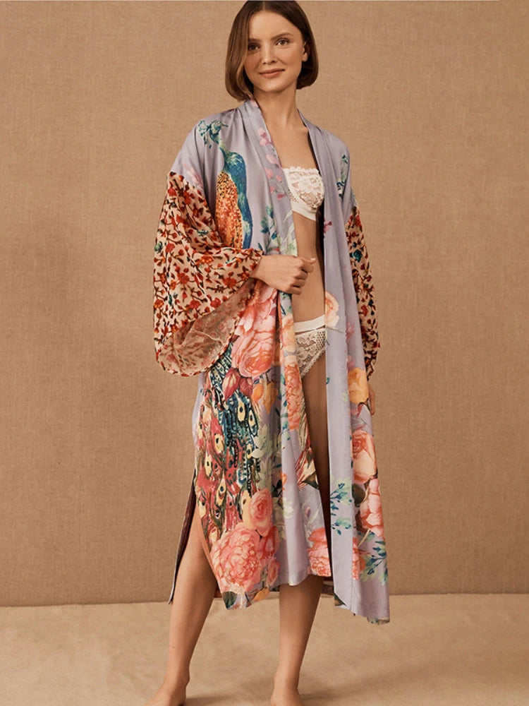 Pink Peacock | Kimono