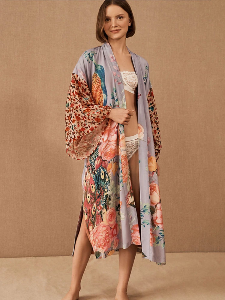 Pink Peacock | Kimono - Thalita