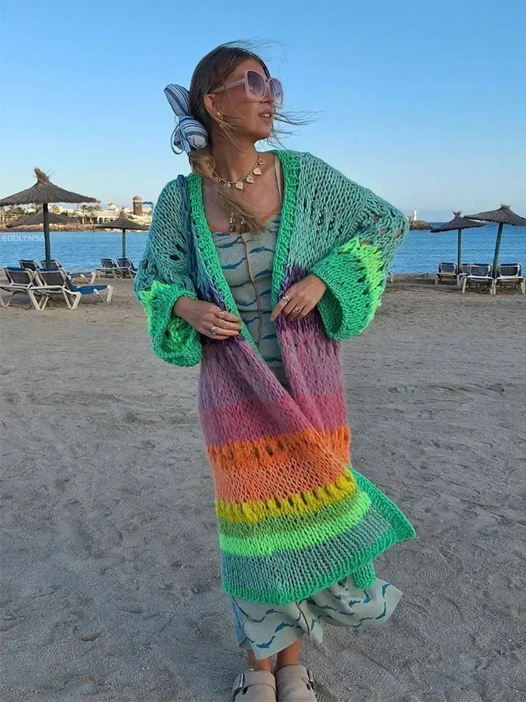 Luna | Boho Rainbow Kimono