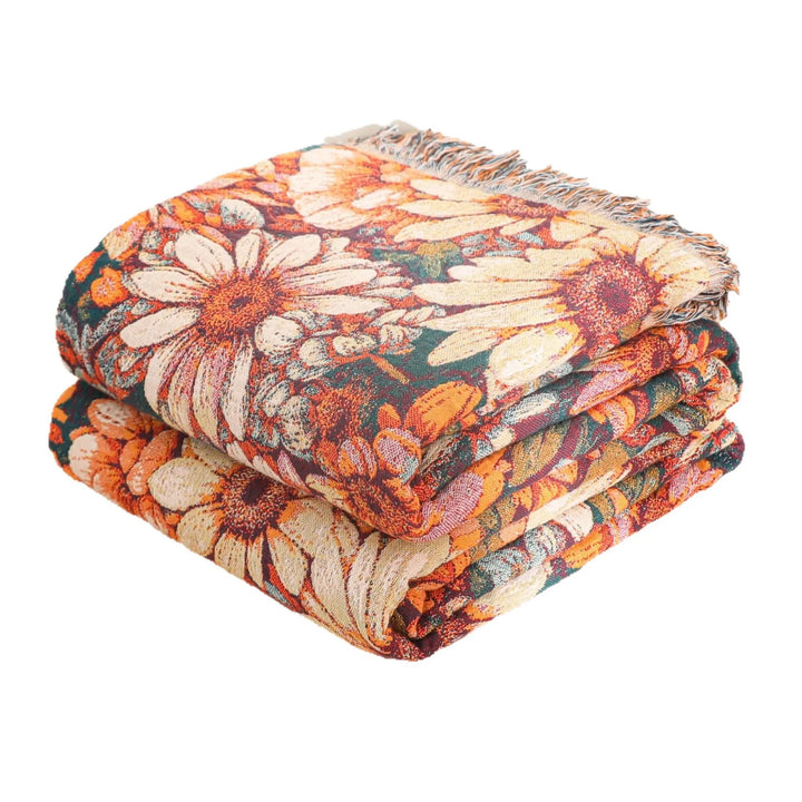 Meadow Bloom Blanket™ | Floral Cotton Blanket