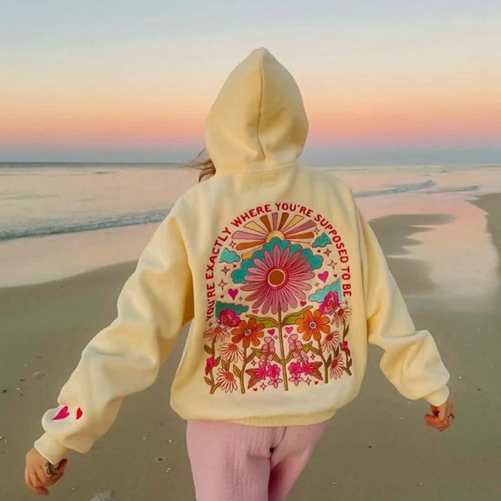 Amara | Embroidered Bloom Hoodie