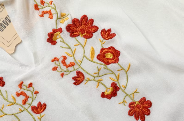 Isla | Broderad Boho Maxiklänning