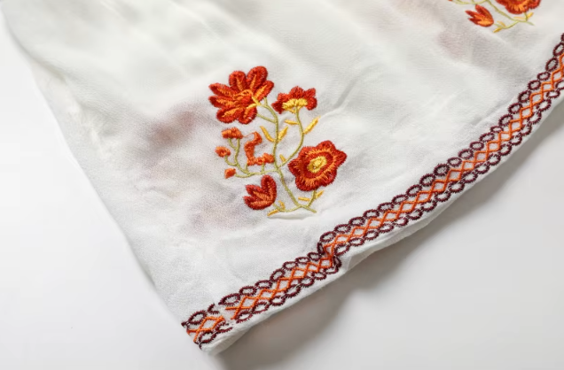 Isla | Broderad Boho Maxiklänning