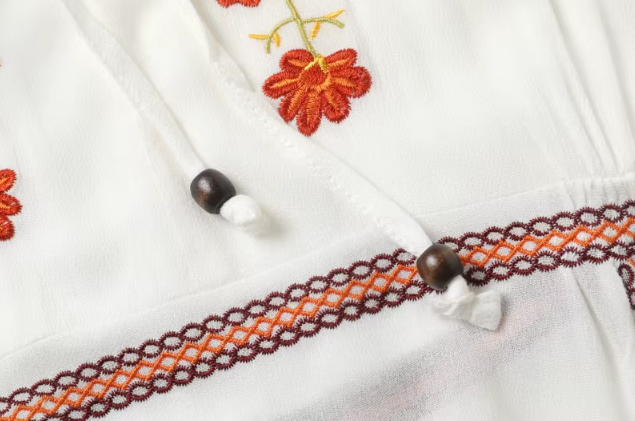 Isla | Broderad Boho Maxiklänning