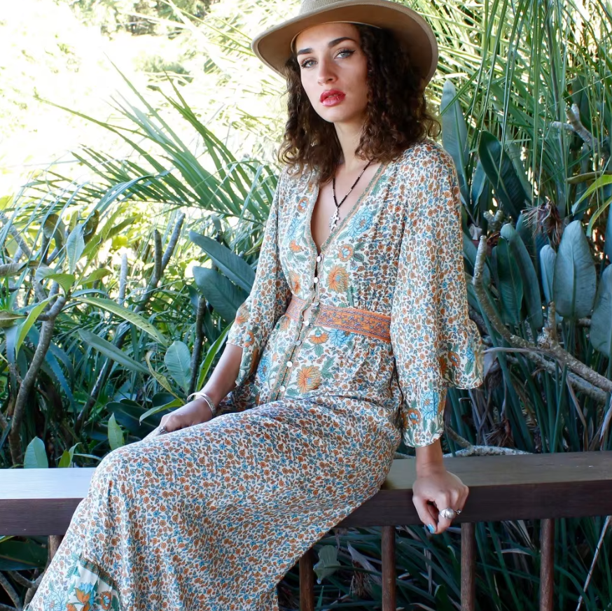Sunkissed Wanderer | Flowy Maxi Dress