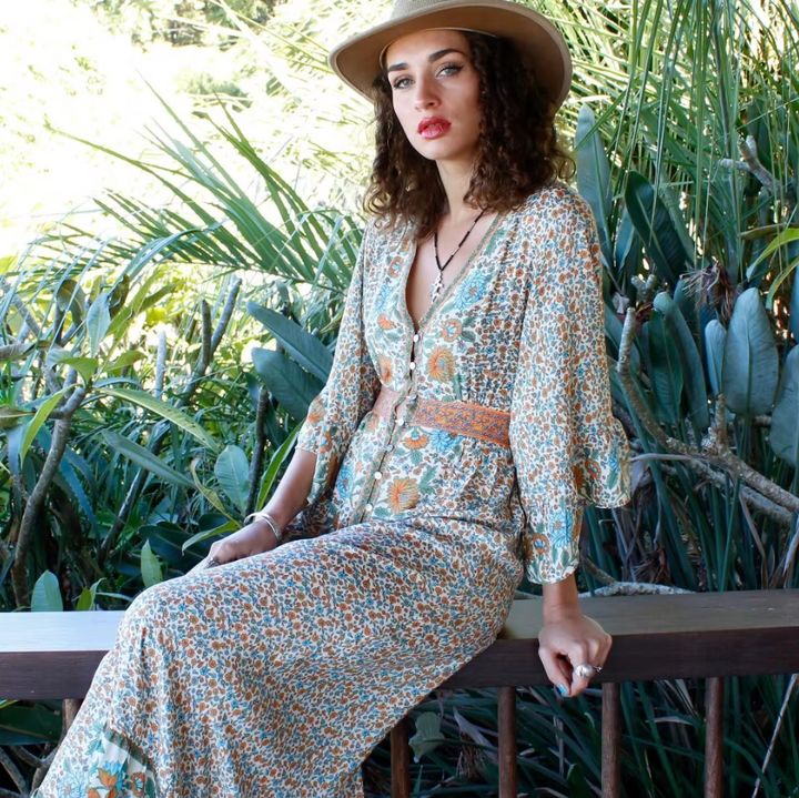 Sunkissed Wanderer | Flowy Maxi Dress