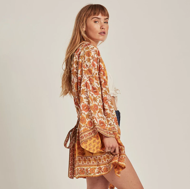Gyllene Blomma  | Kimono