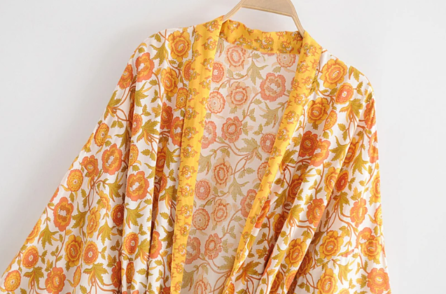 Gyllene Blomma  | Kimono