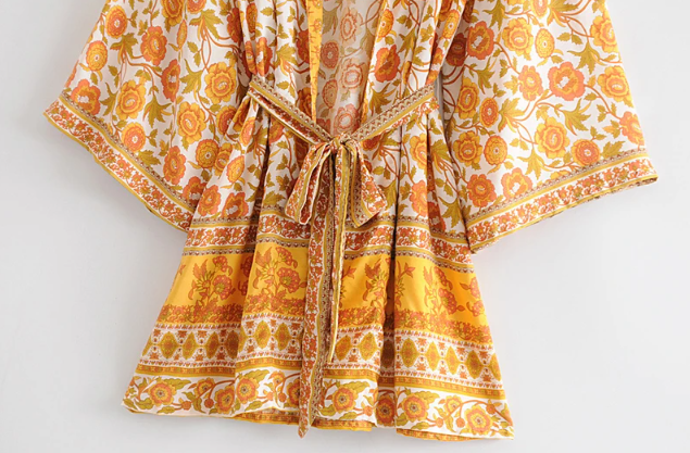 Gyllene Blomma  | Kimono