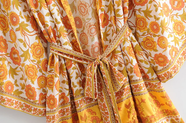 Gyllene Blomma  | Kimono