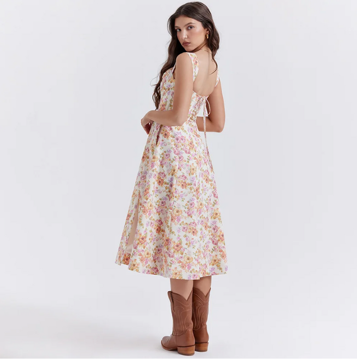 Serena in Bloom | A-Line Midi Dress