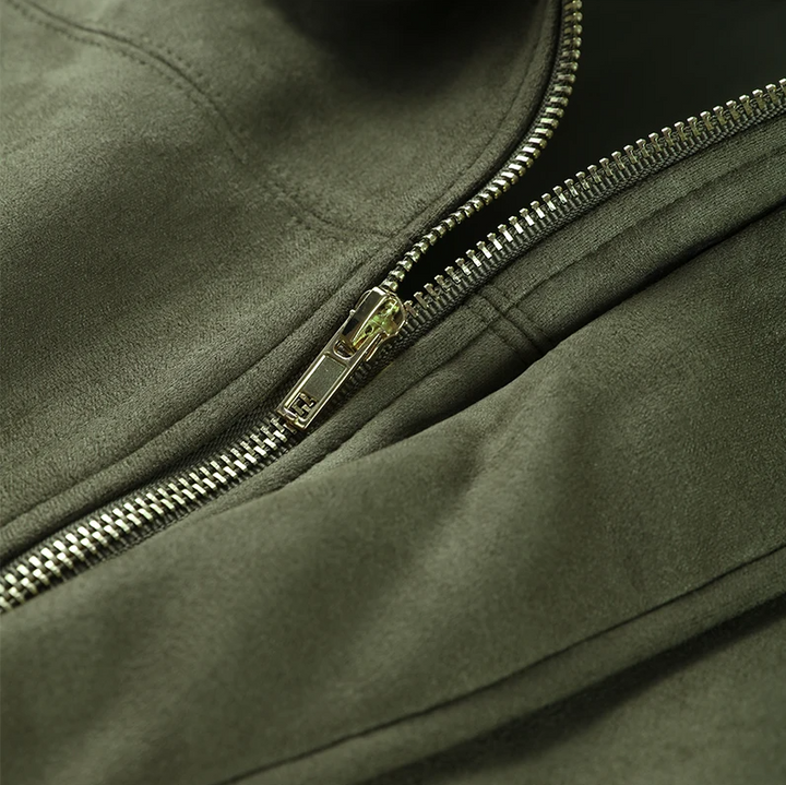 Vivienne | The Classic Suede Bomber