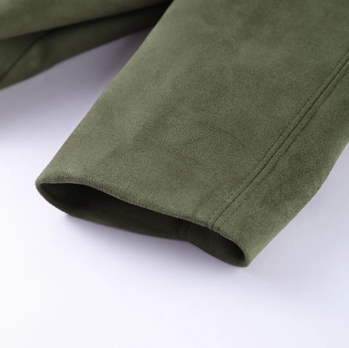 Vivienne | The Classic Suede Bomber
