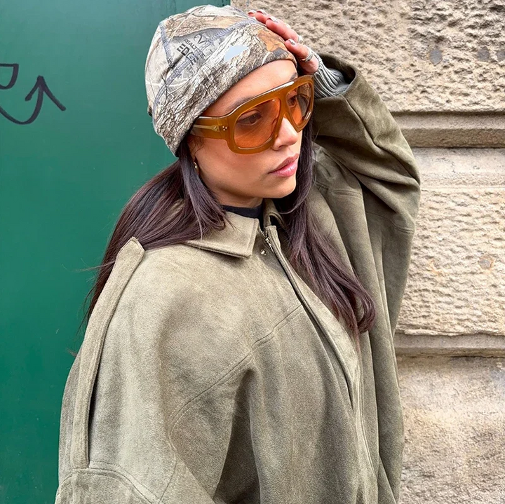 Vivienne | The Classic Suede Bomber